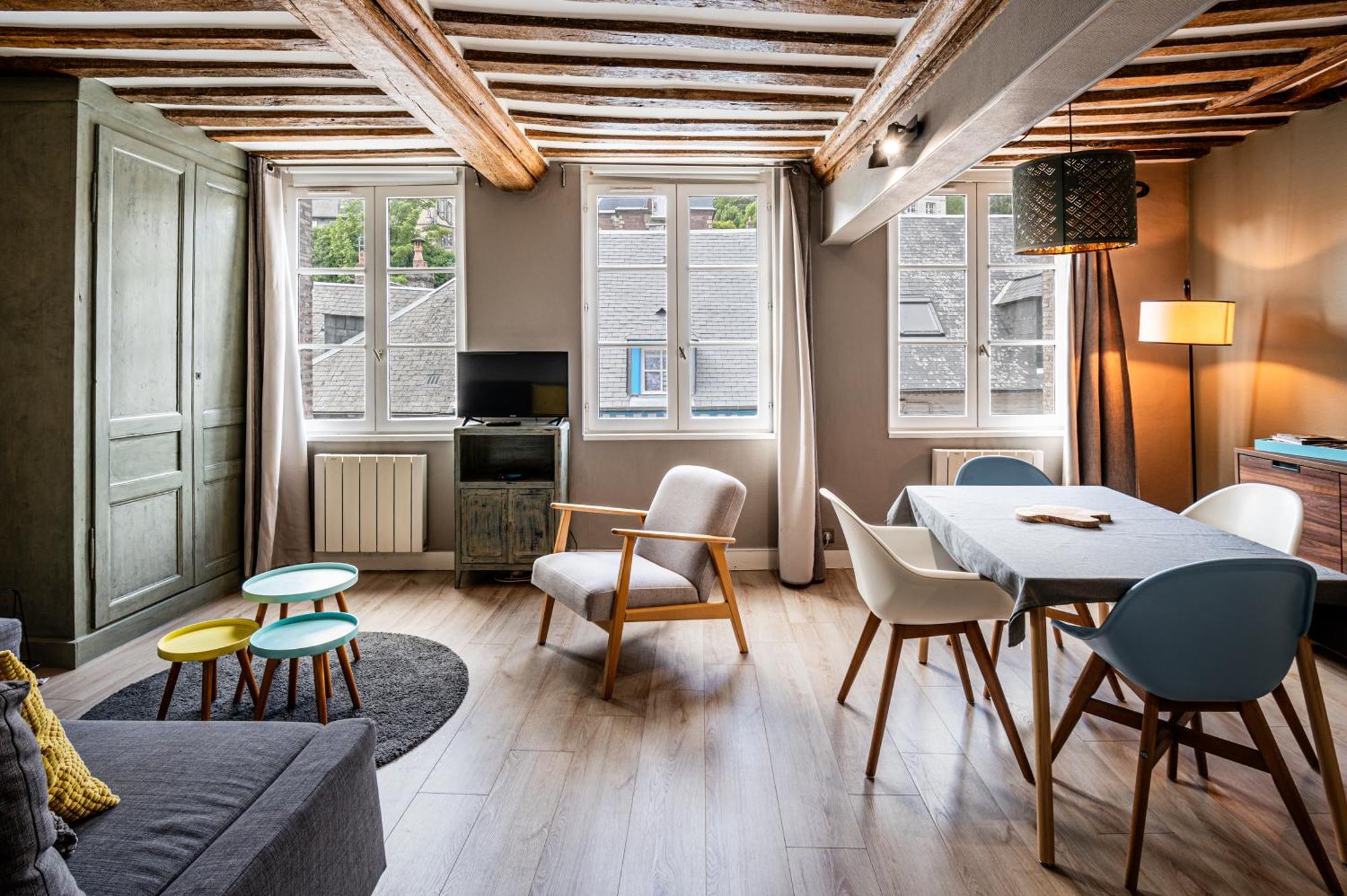 Cosy Loft - Plein Centre D'Honfleur 아파트 외부 사진